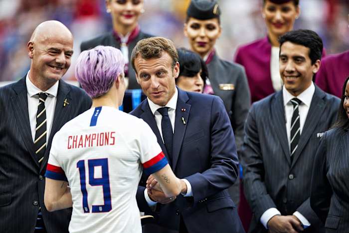 A nonhandshake can signal a snub—but the existence of one can point to a higher ground taken (as Megan Rapinoe did with FIFA president Gianni Infantino last summer).